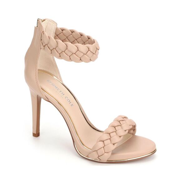 KENNETH COLE NEW YORK Shoes - KENNETH COLE NEW YORK Womens Beige Brooke 95 Open Toe Stiletto Heeled Sandal 6 M